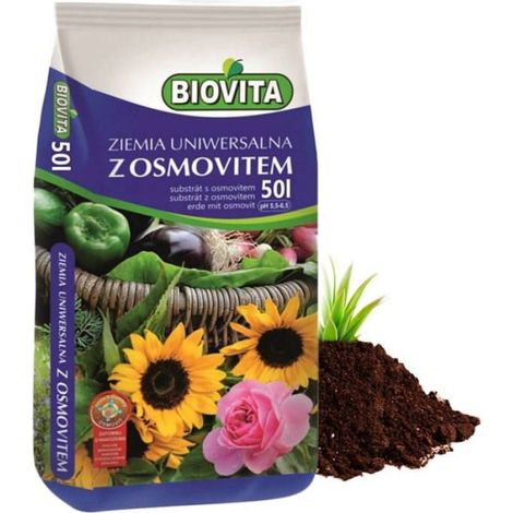 Terreau Universel - Pour Fleurs - Avec Engrais Osmovit À Libération Contrôlée - 50 L (1/3)