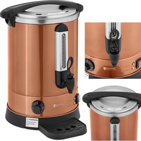 Calentador de agua de doble pared con escurridor 13,5 L 2500 W naranja (1/5)