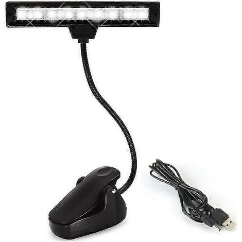 Lampe LED haute luminosité pour pupitre ou livre, avec col flexible (1/5)