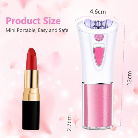 Épilateur Électrique Femme, Tête De Rasage Et Tondeuse, Épilateur Facial et épilation du Corps, Mini-épilateur pour Visage, Les aisselles, Le Bikini et Les Jambes (1/5)