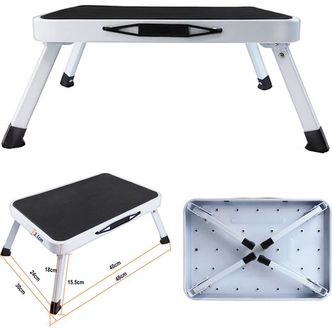 Step Ladder Folding Portable Compact Heavy Duty Iron Anti-Slip Mat Stool Safety (1/5)