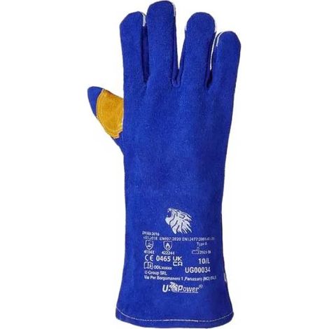 Schutzhandschuhe u-power forge blu Kevlar Schutz verstärkt (1/2)