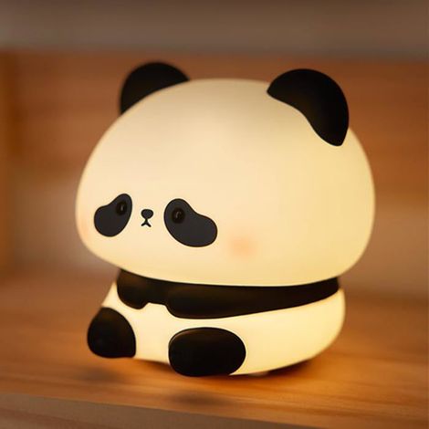 Veilleuse panda mignonne, veilleuse LED douce et fantaisie en silicone de qualité alimentaire (1/5)