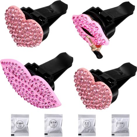 20 clip diffusori di profumo in metallo colorato per auto, ideali per le donne.