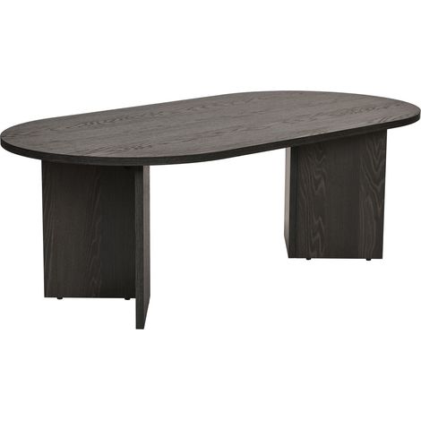 Tavolino da caffè in legno "Sabbia" - 60 x 119 x 40 cm - Nero Chiaro