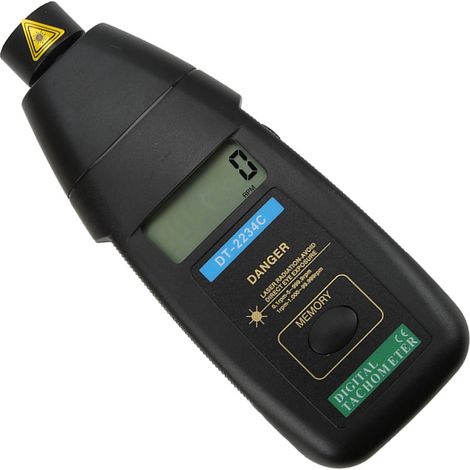 Digitaler Drehzahlmesser, schnelle und präzise Messung, automatische Speicherfunktion, störungsfreier Geschwindigkeitsmesser für Motorrad und Boot (1/5)