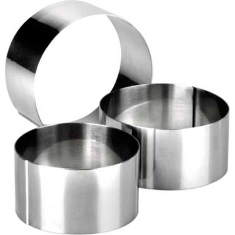 Ibili Küchenringform silber 12 cm Durchmesser