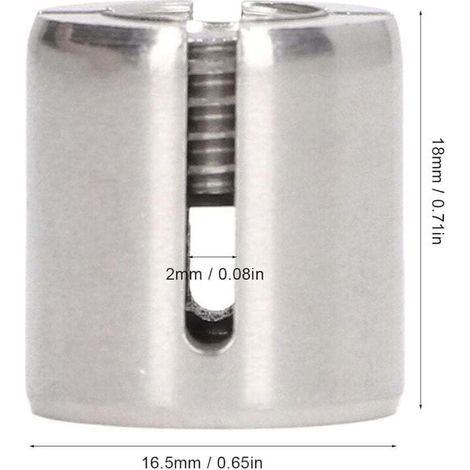 10 Stück Kreuzkabelklemmen aus Edelstahl 316, M10 Kreuzkabelklemmen für Kabelgeländer-Kits unter 2 mm (1/4)
