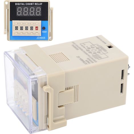 Relais temporisé avec affichage numérique LED, composants électroniques haute précision réglables ATS48A-1ZDC24V (1/5)