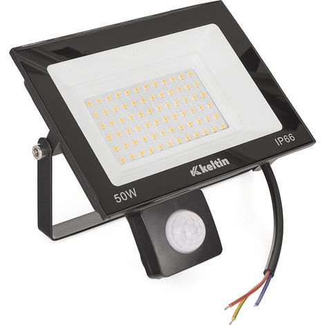 Faro LED da 50 W con sensore di movimento - bianco caldo 2700K (20) (1/5)