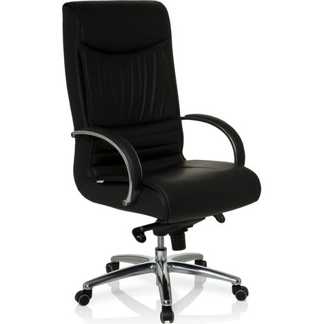 [NEUWERTIG] B-Ware hjh OFFICE Chefsessel XXL F 400 Leder schwarz Ergonomischer Bürostuhl 150kg (1/2)