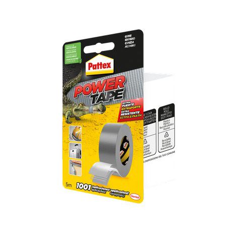 NASTRO ALTA RESISTENZA POWER TAPE PATTEX - GRIGIO MM 50 ML  5- 3 pezzi