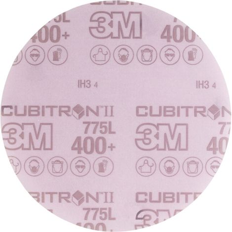 3M Disque abrasif adhésif (CER) Hookit 775L Non perforé,-⌀ 150 mm, Grain: 320