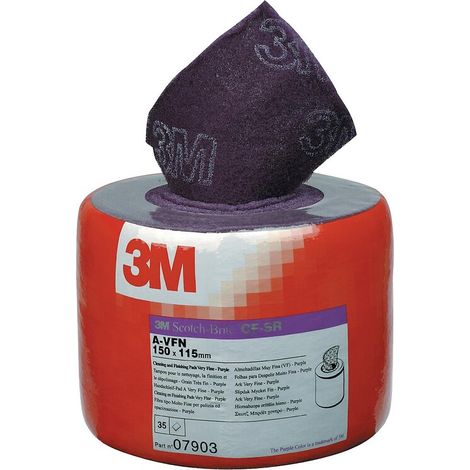 Rouleau Scotch Brite CF-SR prédécoupé 150x4 m coloris gris grain ultra fin - 3M