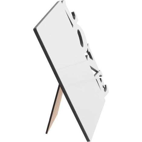Cadre Photo Vierge pour Sublimation en Panneau en Bois Blanc, Décoration Créative et Pratique pour Fête Saint-valentin et Bureau (1/5)