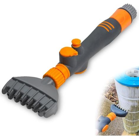 Durable Pool Filter Cartridge Cleaning Brush for Removing Debris and Dirt from Pool Filter, Cleaning Tool for Swimming Pool, Spa, Hot Tub MUMU