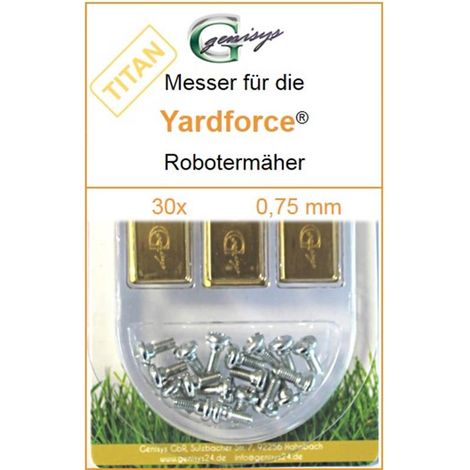 30 Titan Ersatz-Messer Qualitäts-Klingen 0,75mm für FLORABEST Mähroboter (1/3)