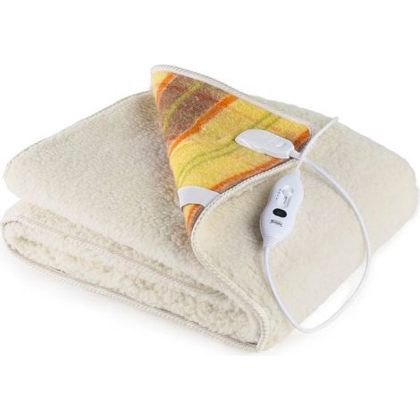 Coperta Termica Elettrica 1 Piazza e Mezzo in Lana 100% Scaldaletto Maxi Scozzese (1/5)