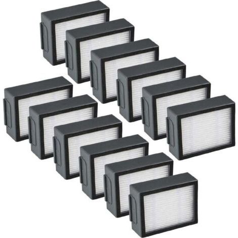 12-Pack Remplacement Filtres avec iRobot Roomba i & e i7 e5 e6 + J7 Pièces de Rechange pour Aspirateur Accessoires (1/5)