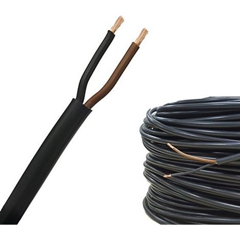 Cavo PVC 2X0,75 H03VV-F Nero