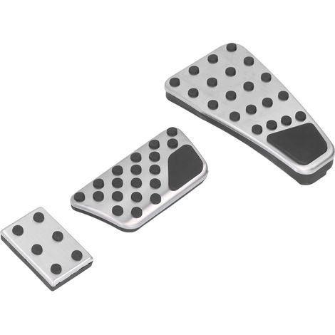 Lot de 3 pédales de frein en acier inoxydable pour Dodge Ram 1500 Classic, 2500, 3500, 4500, 5500 (2010-2019) - repose-pieds de remplacement robuste (1/5)