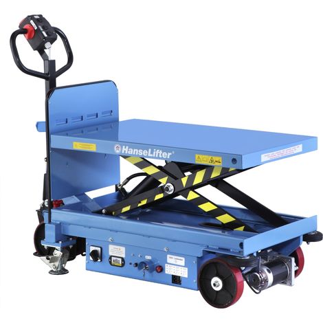 Hanselifter elektrischer Hubtischwagen E-SPA500 Hubhöhe 535mm Tragkraft 500kg (1/5)