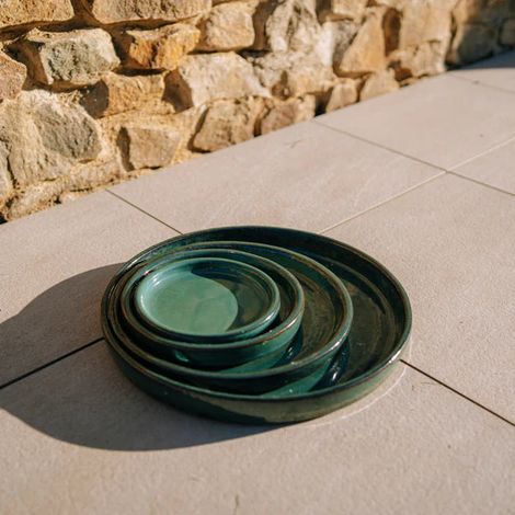 Sottopiatto rotondo 19cm perla di giada
