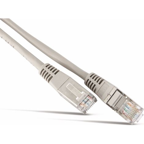 CAT.6 Patchkabel S-FTP, PIMF, Halogenfrei, bis zu 250 MHz, grau, 0,25 m