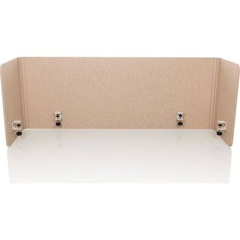 Cloison acoustique de bureau FLEXMIUT U 160x40x60 plastique beige hjh OFFICE (1/2)