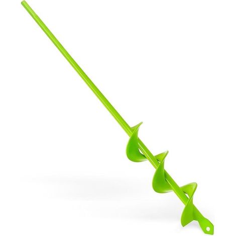 Gartenspiralbohrer Erdbohrer/Pflanzbohrer Pflanz und Grabehilfe Ergonomisches Design 4 x 42 cm Grün