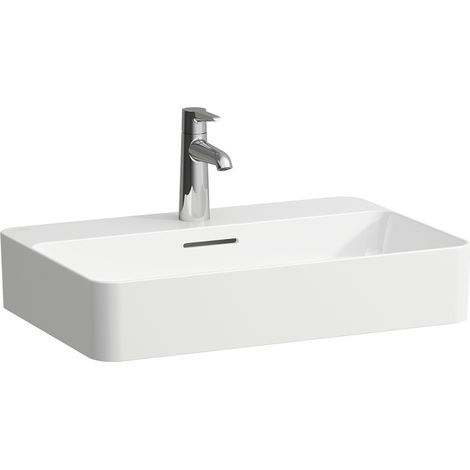 LAUFEN VAL lavabo bol, sin agujero para grifo, con rebosadero,