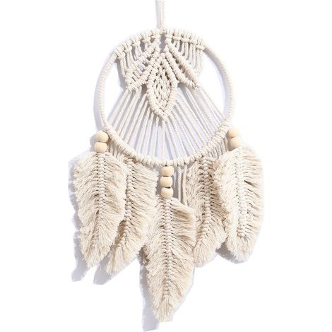 1 attrape-rêves tissé à la main, décoration à la main, macramé, décoration murale, attrape-rêves, décoration de mariage (1/4)