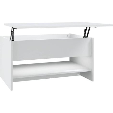 Maison Exclusive - Couchtisch Weiß 80x50x40 cm Holzwerkstoff