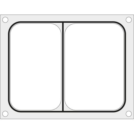 Moule pour scelleuses MCS pour barquette en deux parties 227x178 mm - Hendi 805466