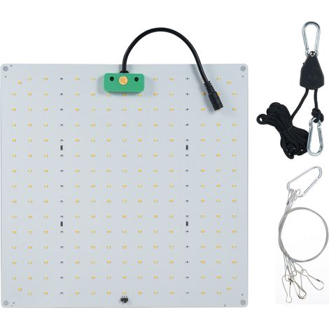 Quantum Board LED-Pflanzenlampe, 3000K/5000K, IR/UV, für Pflanzen, Blumen und Gemüse. Ketten und Seil inklusive.