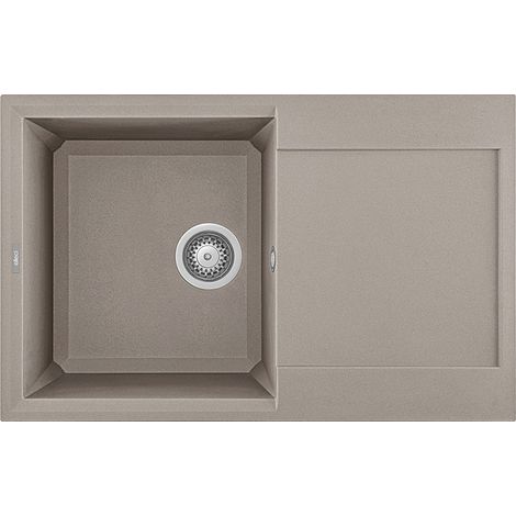 Lavello Elleci Incasso 1 vasca 79x50 Easy 300 Granitek Grigio Tortora LGY30043