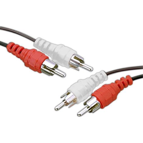 Audio-Anschluss 2 Cinch-Stecker auf 2 Cinch-Stecker 37.010/3/BP 8430552082421