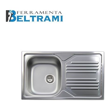 LAVELLO INCASSO IN ACCIAIO INOX CON 1 VASCHETTA cm 86 gocciolatoio dx APELL (1/2)