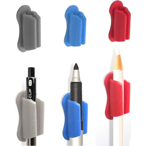 Porte-stylo mural pour bureau, porte-stylo adhésif, porte-stylo en silicone pour bloc-notes, porte-stylo adhésif pour marqueurs, porte-stylo pour bureau