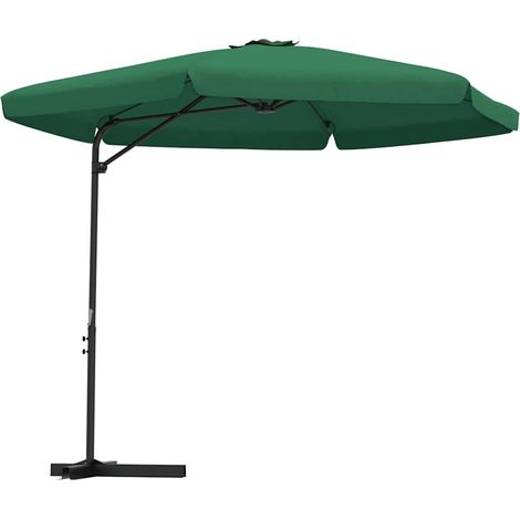Ombrellone Parasole da Giardino con Palo in Acciaio 300 cm Verde (1/5)