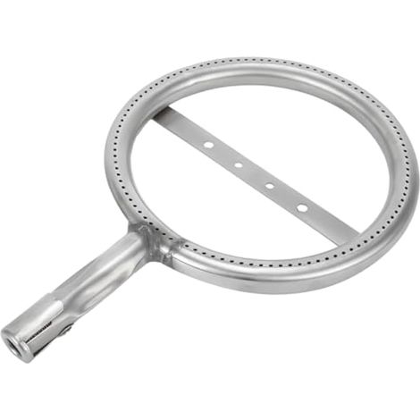 1 brûleur à gaz universel en acier inoxydable de rechange, brûleur rond de barbecue, diamètre 19 cm (1/5)
