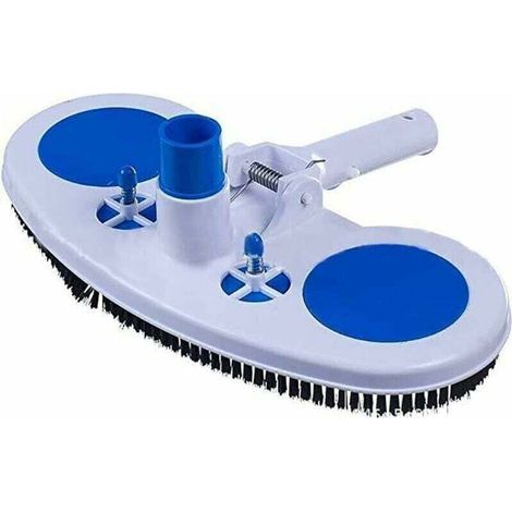 Aspirateur de piscine, aspirateur à jet de piscine portable, tête de brosse de nettoyage de piscine, tête de balai d'aspiration mobile avec brosses latérales (1/4)
