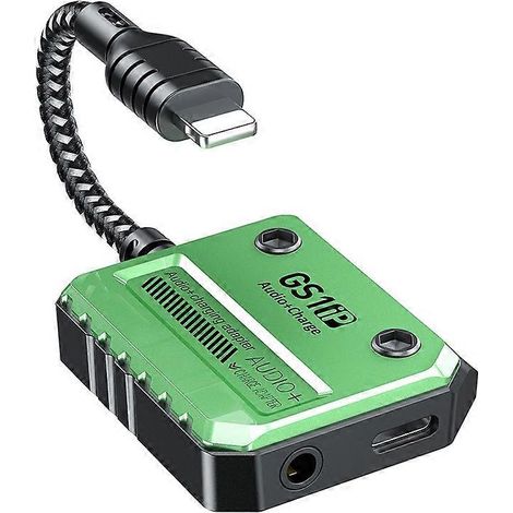 Adaptateur audio GS1 30W à charge rapide, convertisseur audio 3,5 mm pour iOS 12/13/14 (1/5)