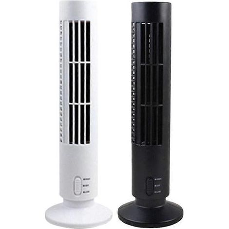 Ventilateur colonne électrique avec fonction de refroidissement et de climatisation, 1 pièce, noir