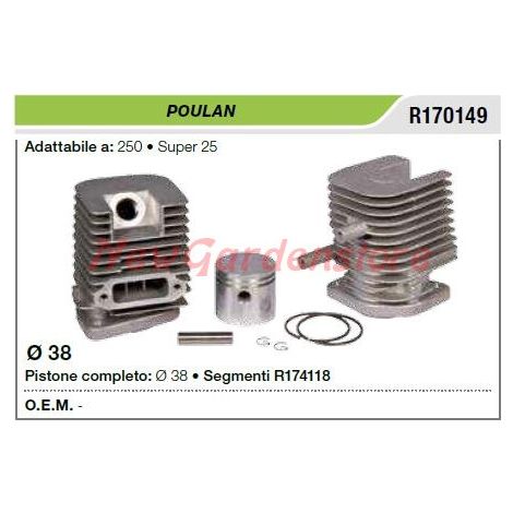 POULAN 250 super 25 desbrozadora segmentos pistón cilindro R170149