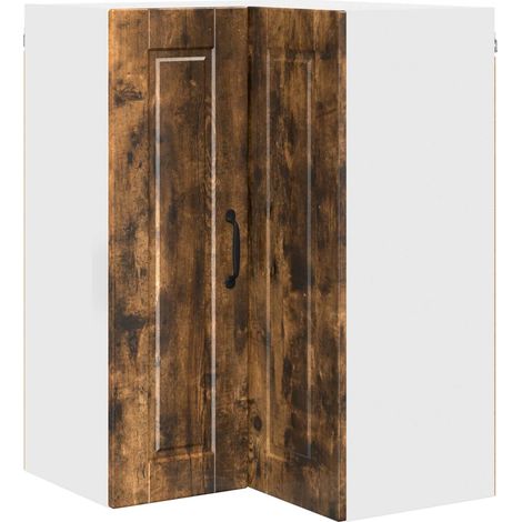 Maison Exclusive - Armario Esquinero de Pared PORTO Roble ahumado