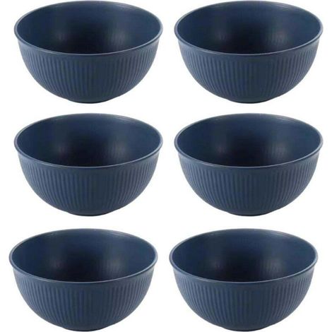 Ensemble de 6 bols à soupe en paille de blé de 770 ml (26 oz) - Vaisselle de cuisine pour la maison (1/5)