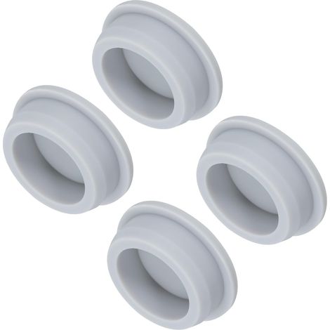 Bouchon Silicone Haute Température Diamètre de Montage 37,6mm (OD 43mm) 4 Pcs Gris Bouchons d'Étanchéité en Caoutchouc en Forme de T pour Revêtement en Poudre et Placage (1/5)