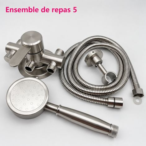 Mitigeur de douche mural inox 304 robinet mélangeur eau chaude froide G 1/2 Ensemble 5 1 kg – Livraison gratuite
