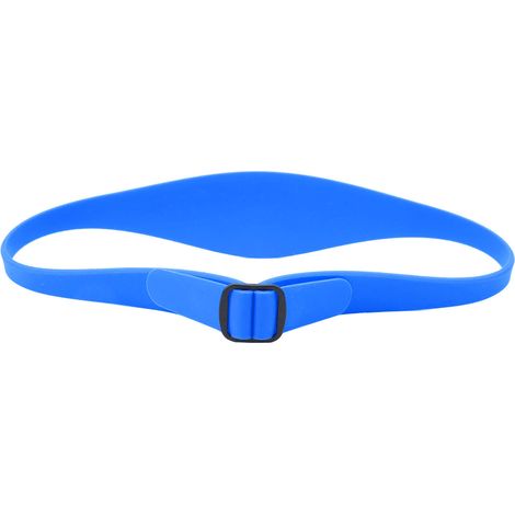 Guide de coupe pour rasage de nuque, silicone incurvé réglable, bleu, pour enfants et adultes (1/5)